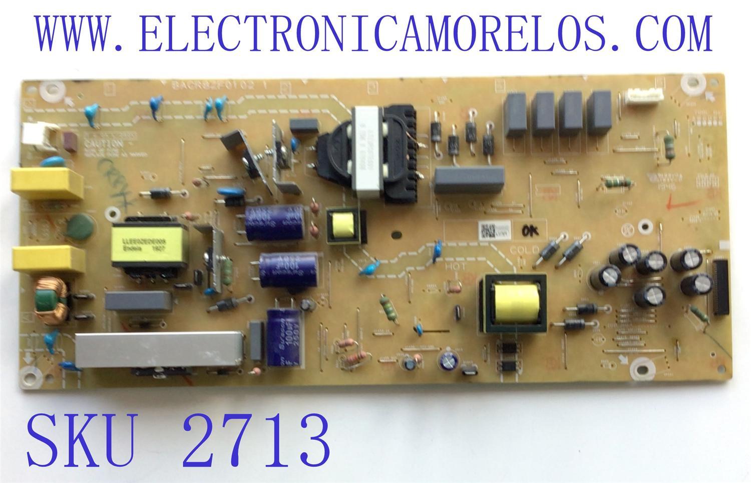 FUENTE DE PODER PARA TV PHILIPS / NUMERO DE PARTE ACR8YMPW / BACR8ZF0102 1 / P00000021 / MODELO 65PFL5604/F7	